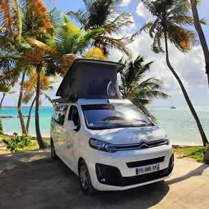Le camping en Guadeloupe en van aménagé